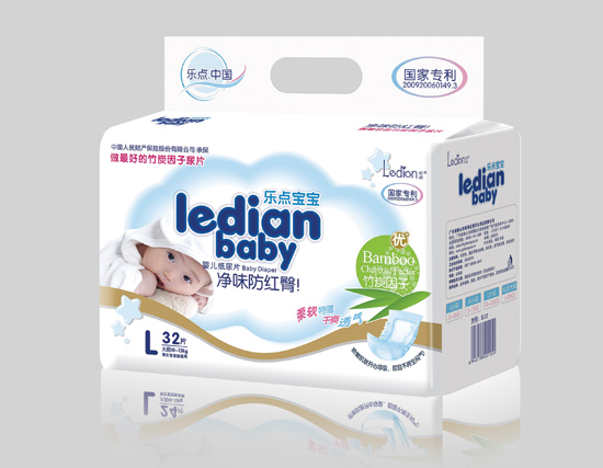 樂點(diǎn)寶寶凈味防紅臀尿片L32片