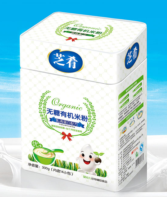 芝肴乳清蛋白配方無糖有機米粉