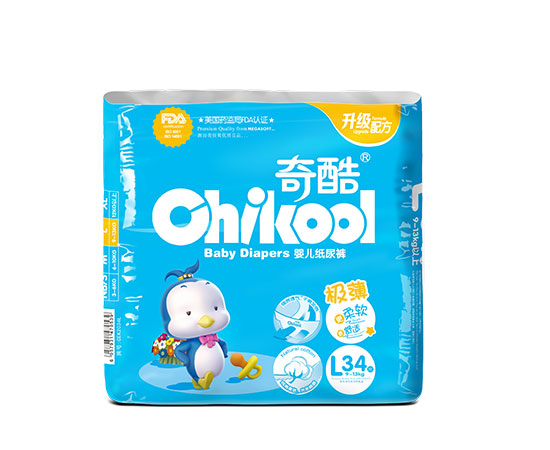 奇酷極薄柔軟紙尿褲L34(大包裝)