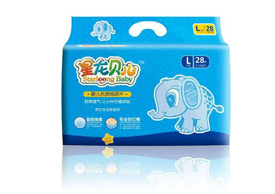 星龍貝兒嬰兒紙尿片L28片