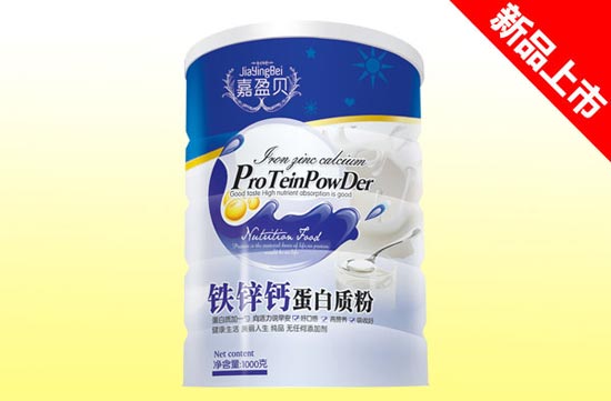 嘉盈貝鐵鋅鈣蛋白質(zhì)粉1000克