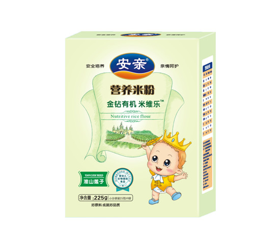 安親225克有機(jī)米粉盒裝淮山蓮子