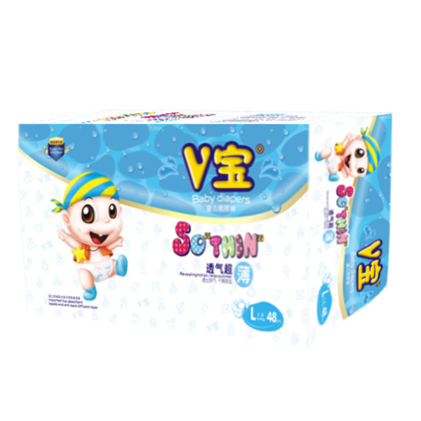 V寶透氣超薄尿褲大包裝L48