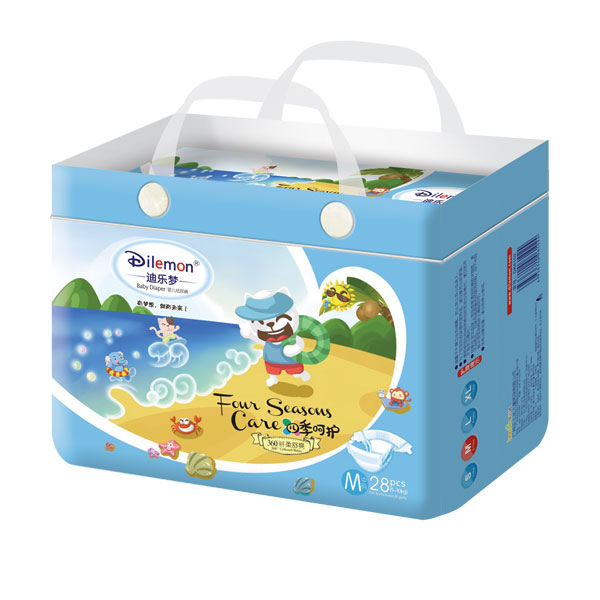 迪樂夢(mèng)纖柔舒爽嬰兒紙尿褲中包M28