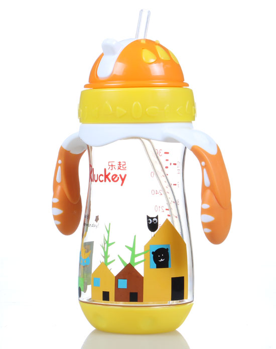 樂(lè)起PPSU歪嘴水壺300ml橙色