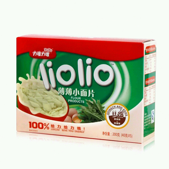 力哦力哦給力小面片菠菜+雞蛋味