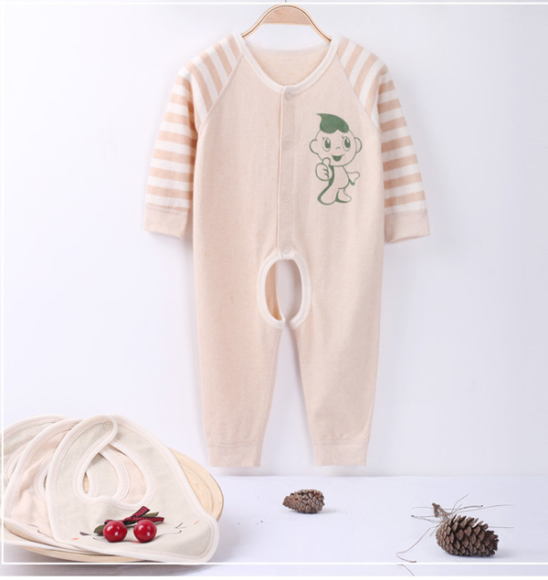 星語(yǔ)伊夏季彩棉嬰幼兒連身衣服爬服