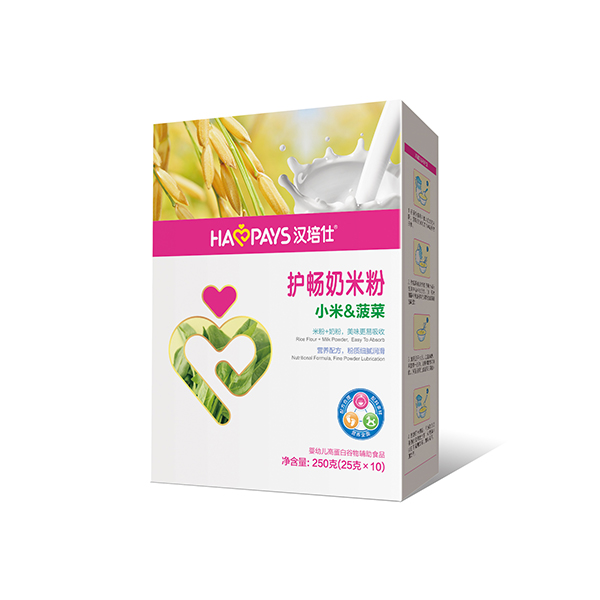 漢培仕金裝護(hù)腸小米菠菜奶米粉盒裝
