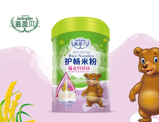 嘉盈貝強化鈣鐵鋅護暢米粉