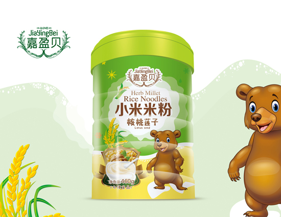 嘉盈貝核桃蓮子小米米粉