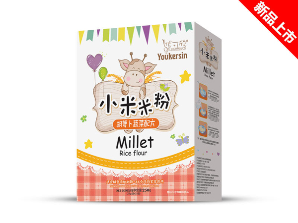 優(yōu)可欣胡蘿卜蔬菜小米米粉盒裝