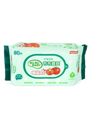 布布寶貝嬰兒高級版護(hù)臀(無蓋)柔濕巾80抽1包