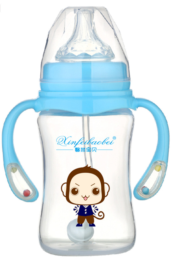 馨菲寶貝奶瓶響鈴手柄藍(lán)色