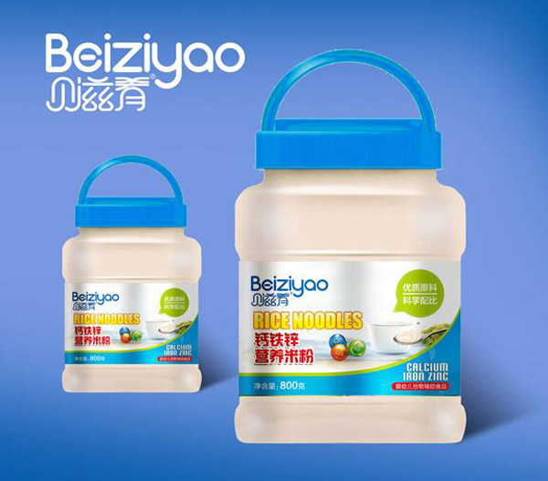 貝滋肴鈣鐵鋅營(yíng)養(yǎng)米粉800桶裝