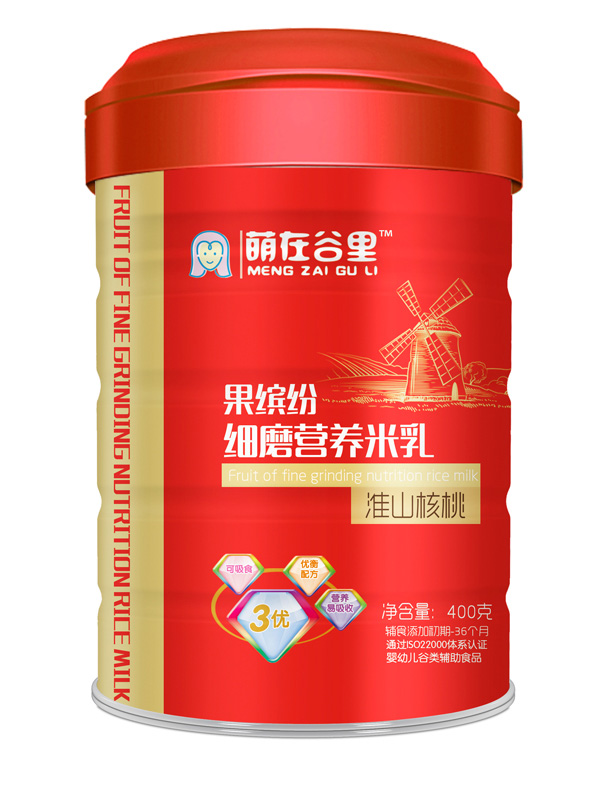 維媽媽果繽紛細磨米乳-淮山核桃