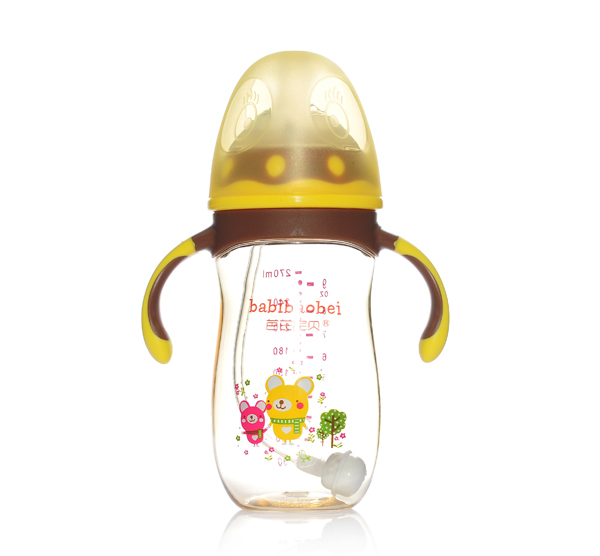 芭芘寶貝PPSU寬口徑奶瓶 黃色