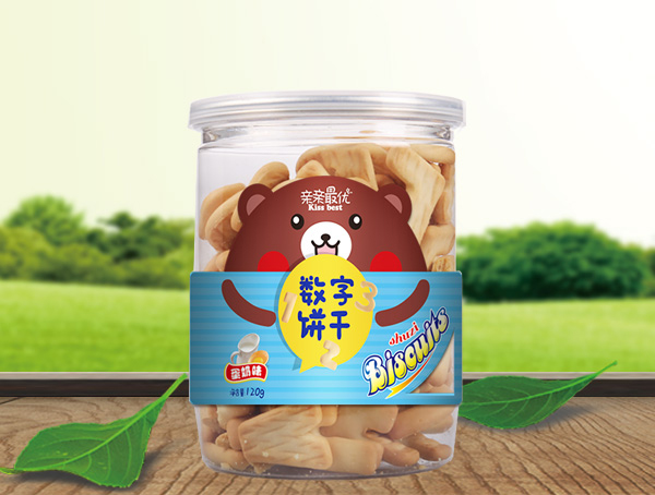 親親最優(yōu)數字餅干蛋奶味