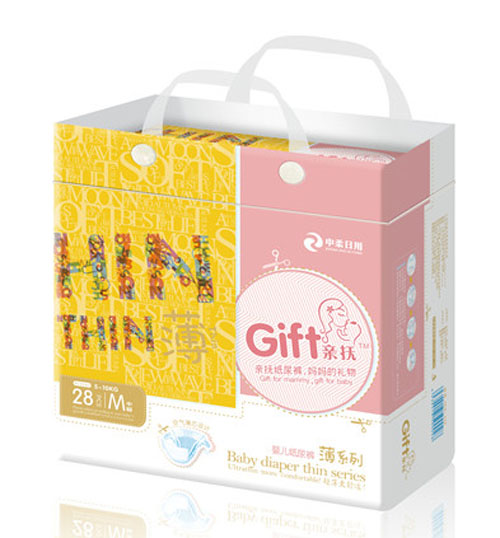 親撫薄系列嬰兒紙尿褲M碼28片小包
