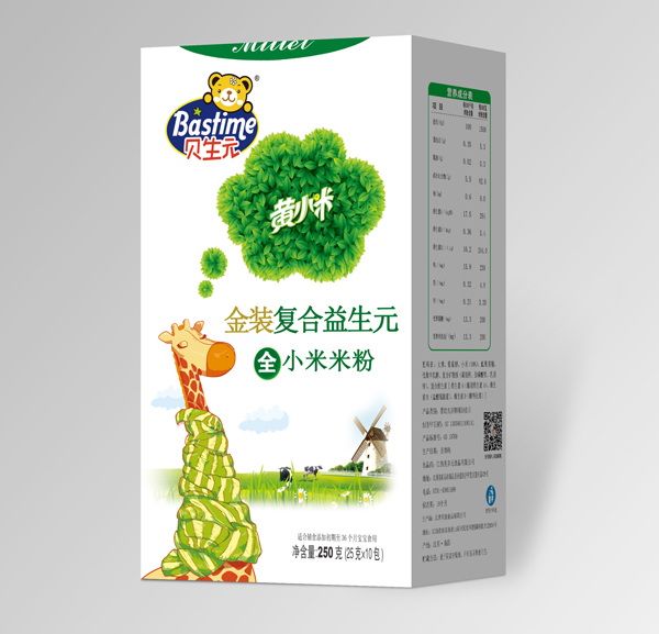 貝生元金裝復(fù)合益生元黃小米米粉盒裝