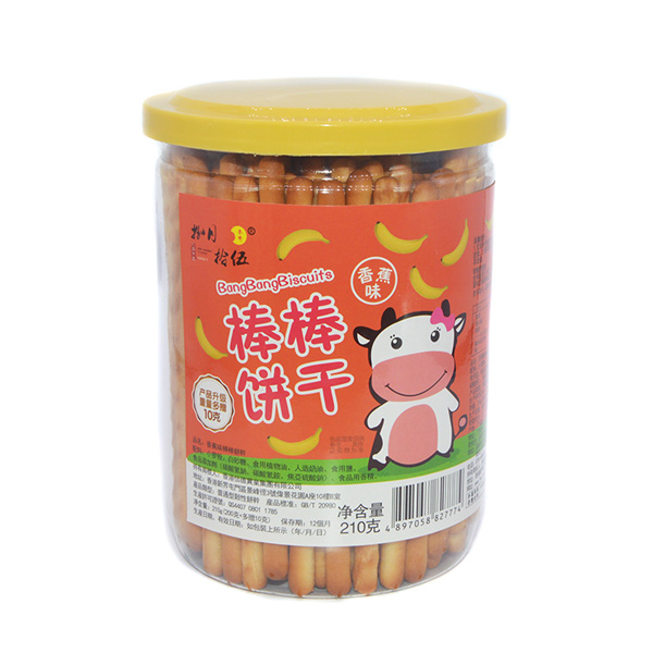 捌月拾伍棒棒餅干香蕉味210g