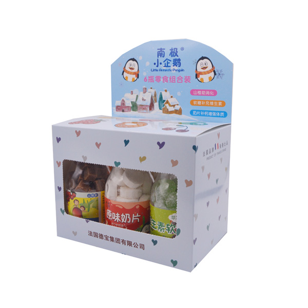 南極小企鵝六瓶零食組合裝側(cè)面
