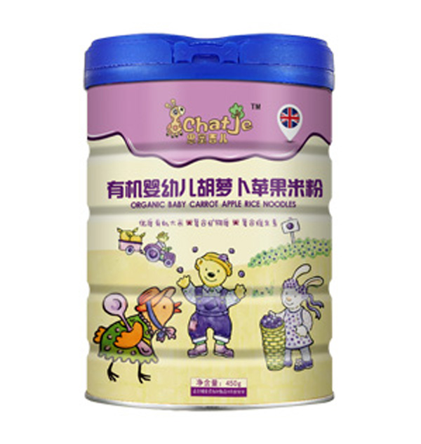 SChatJe思蜜吉兒胡蘿卜蘋果米粉(罐裝)