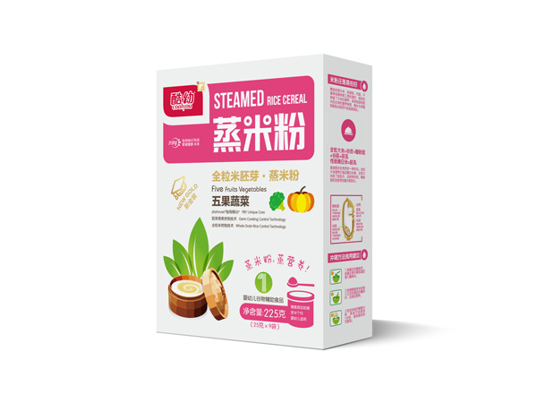 酷幼蒸米粉-五果蔬菜-紙盒