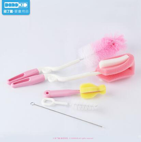 多了趣奶瓶奶嘴刷套裝(紅色系)