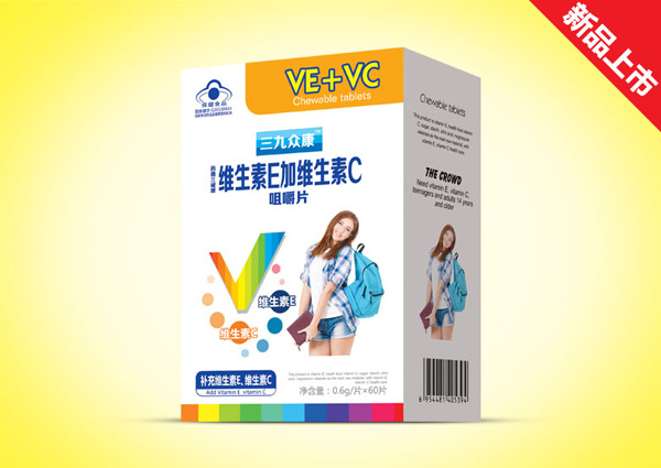 三九眾康維生素E加維生素C咀嚼片