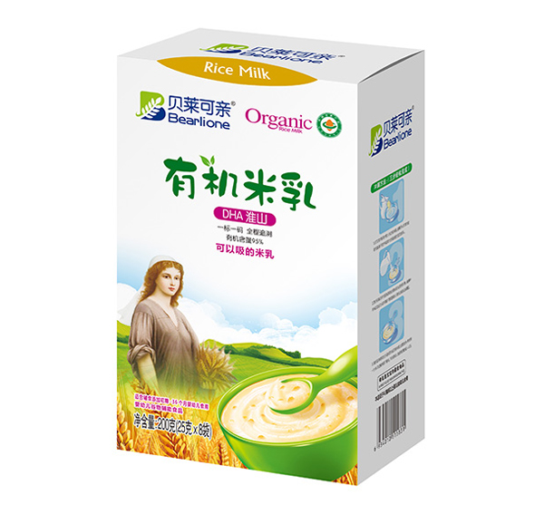 貝萊可親有機米乳-DHA淮山200克