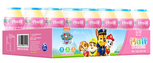 汪汪隊(duì)鈣鐵鋅營(yíng)養(yǎng)酸奶飲品(草莓味)4瓶5排