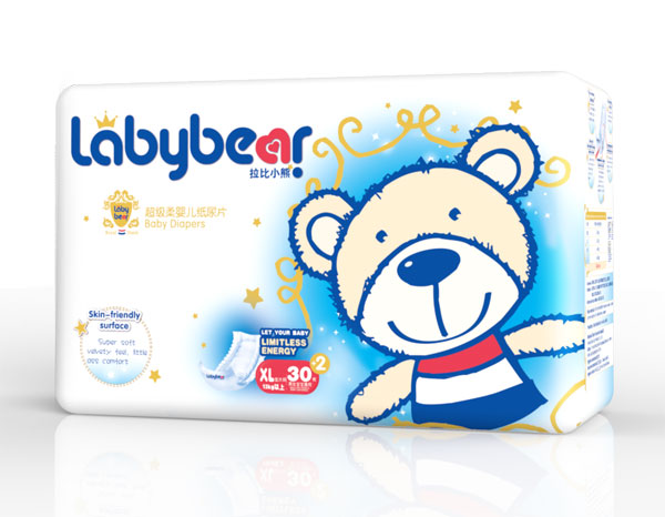 拉比小熊超級(jí)柔嬰兒紙尿片XL32