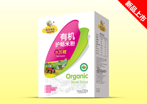 歐貝米拉有機護暢米粉-水蘇糖盒裝
