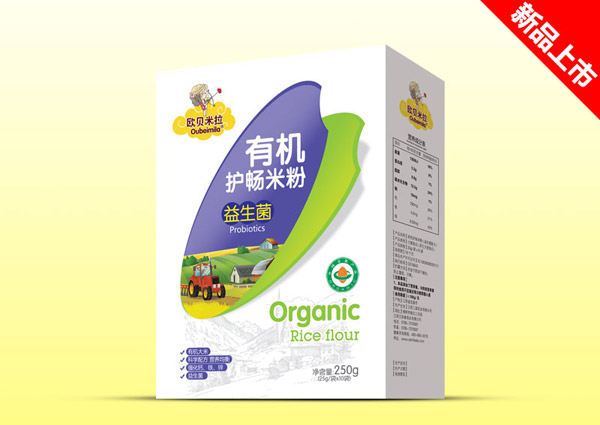 歐貝米拉有機護暢米粉-益生菌盒裝