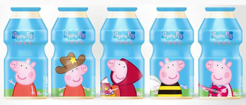 小豬佩奇乳酸菌飲品原味5瓶裝