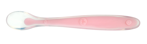 靚仔博士硅膠軟勺粉色