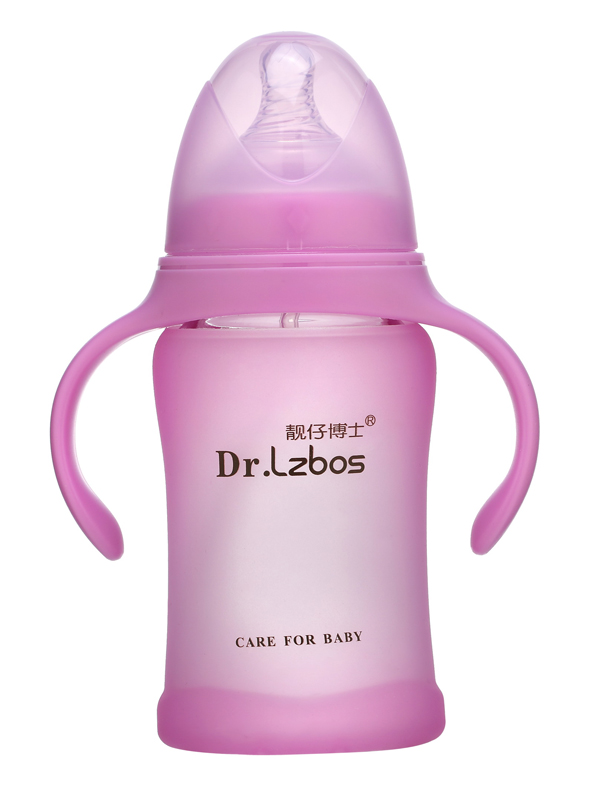 靚仔博士感溫玻璃奶瓶 紫色