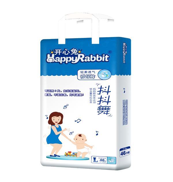 開(kāi)心兔輕柔透氣紙尿褲L46