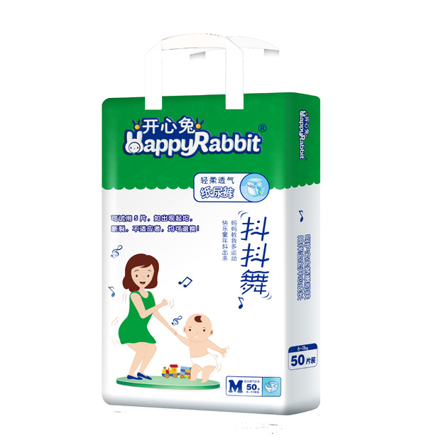 開(kāi)心兔輕柔透氣紙尿褲M(mǎn)50