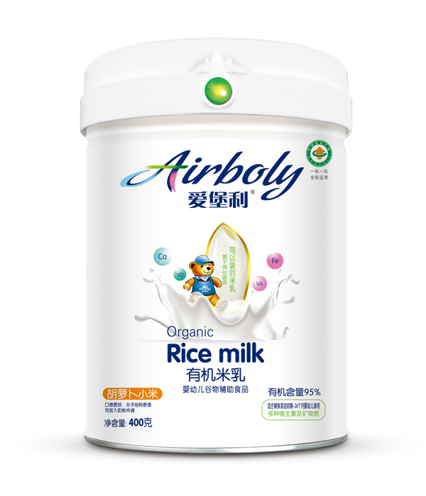 愛(ài)堡利胡蘿卜小米有機(jī)米乳