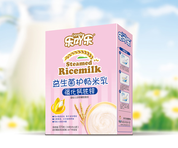 樂(lè)吖樂(lè)益生菌護(hù)暢米乳強(qiáng)化鈣鐵鋅盒裝