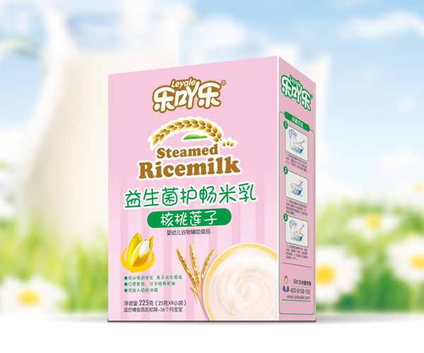 樂(lè)吖樂(lè)益生菌護(hù)暢米乳核桃蓮子盒裝
