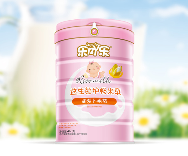 樂(lè)吖樂(lè)益生菌護(hù)暢米乳胡蘿卜番茄罐裝