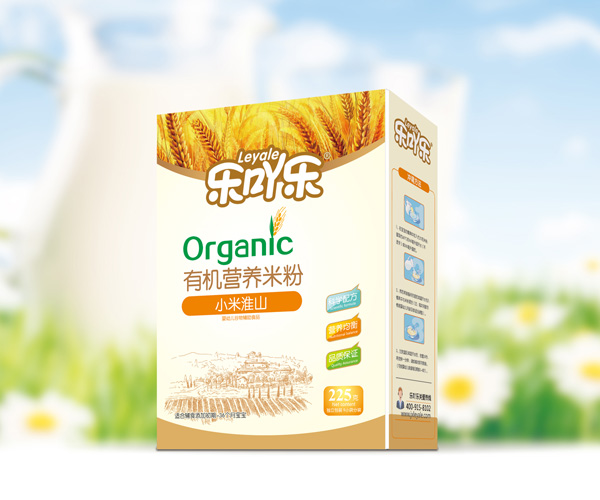 樂吖樂有機(jī)營養(yǎng)米粉小米淮山盒裝