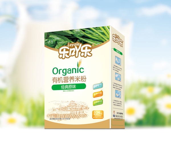 樂吖樂有機(jī)營養(yǎng)米粉經(jīng)典原味盒裝