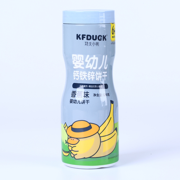 功夫小鴨嬰幼兒鈣鐵鋅餅干 香蕉味