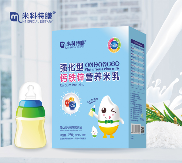 米科特膳強(qiáng)化型鈣鐵鋅營養(yǎng)米乳-盒裝600