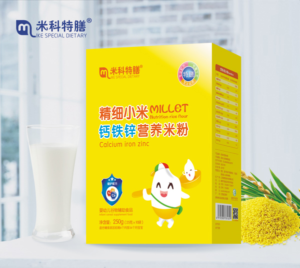 米科特膳精細(xì)小米鈣鐵鋅營(yíng)養(yǎng)米粉-盒裝600