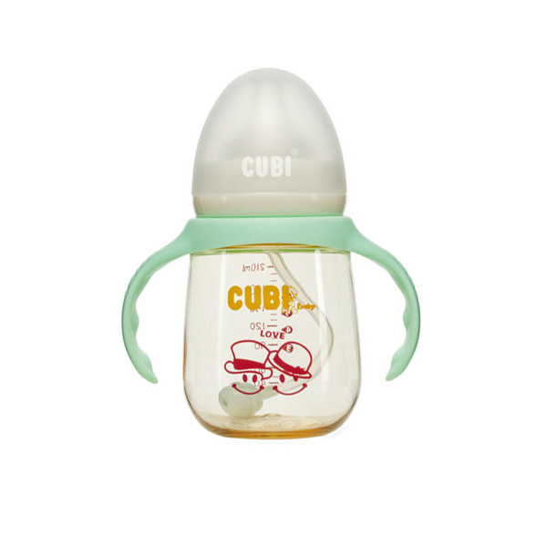 CUBI卡通系列PPSU清新綠奶瓶210ML