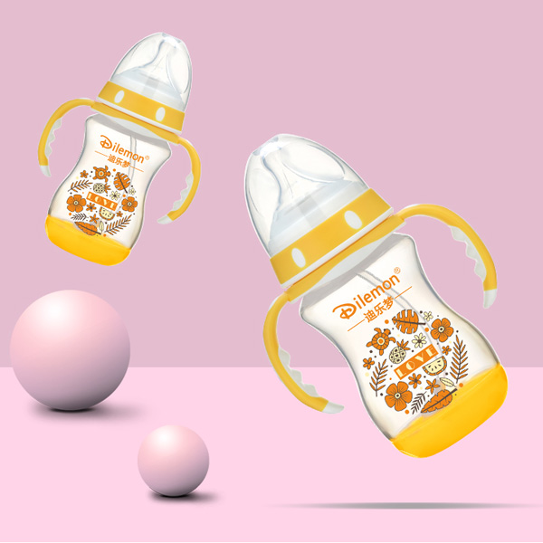 迪樂(lè)夢(mèng)PP奶瓶5138黃色